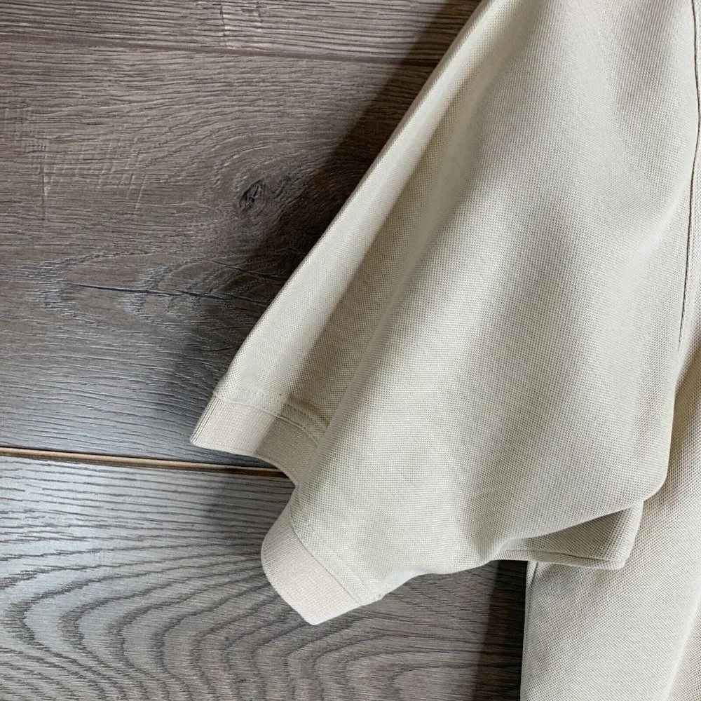 Augusta National Golf Shop 60's Two Ply  Mens Polo Shirt X Large Tan SS Collared - Picture 5 of 8